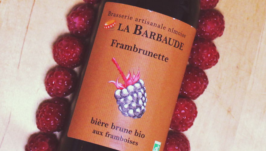 Bière brune bio à la framboise - Frambrunette - Brasserie La Barbaude